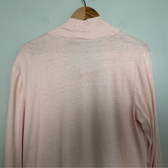 Garnet Hill Linen & Modal Pocket Detail in Blush/Peach Size XL - Picture 9 of 13